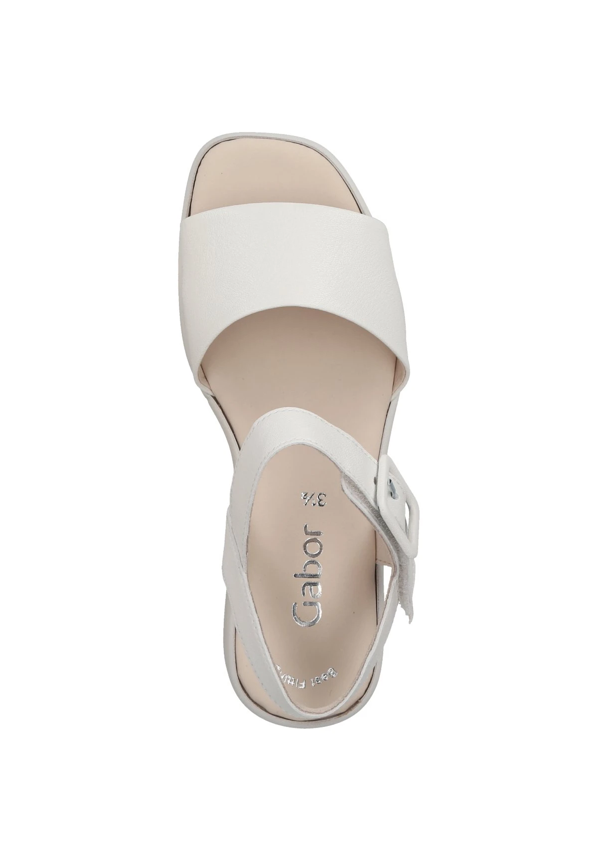 Gabor Sandalen Met Sleehak - Weiß 3 Gabor Sandalen Met Sleehak - Weiß - Afbeelding 3