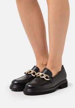 Gabor Comfort Instappers - Schwarz/Gold Matt