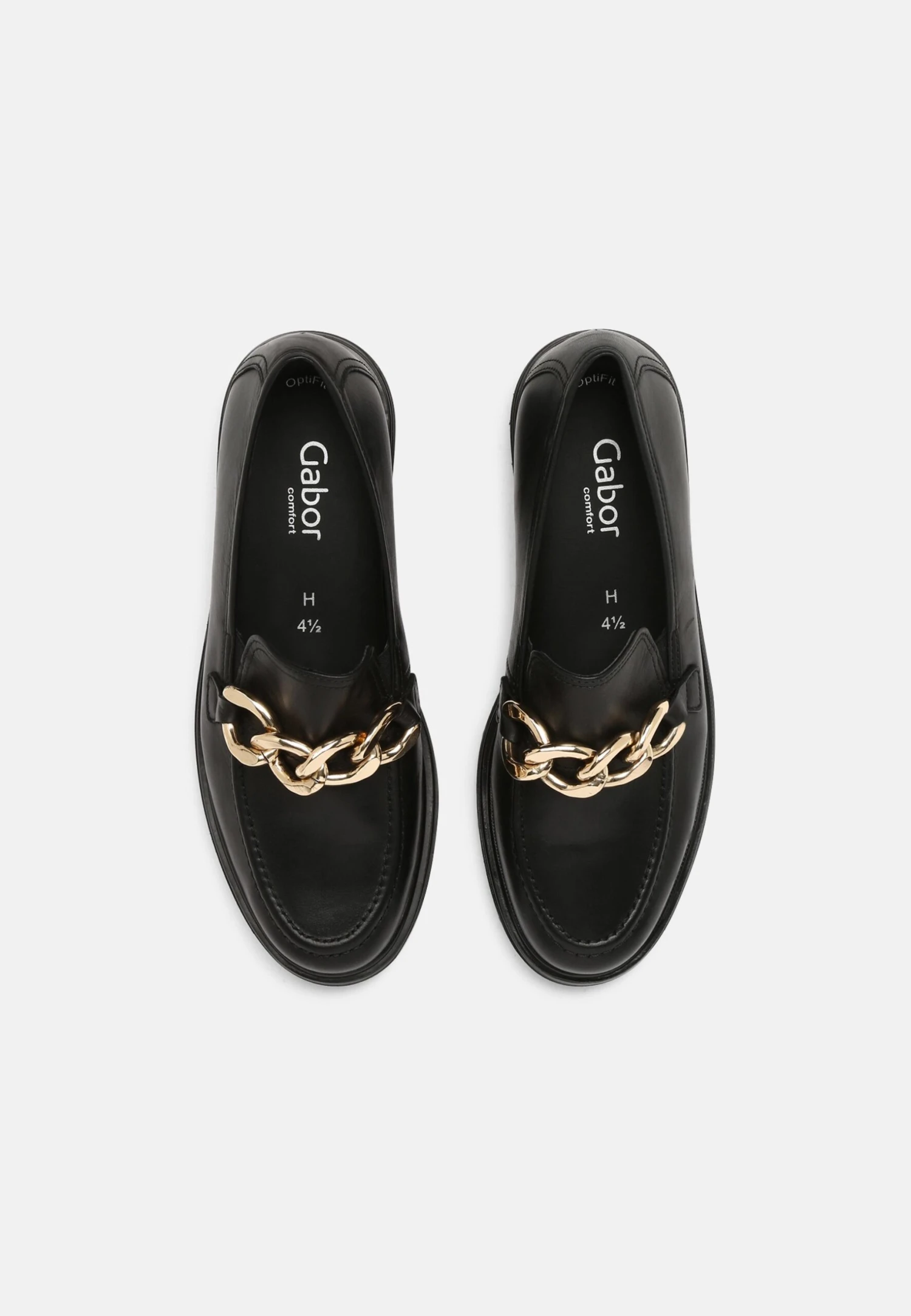 Gabor Comfort Instappers - Schwarz/Gold 6 Gabor Comfort Instappers - Schwarz/Gold - Afbeelding 6