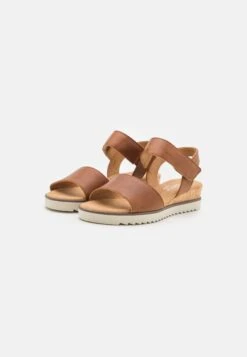 Gabor Comfort Sandalen Met Sleehak - Cognac -Gabor Schoenen Outlet Verkoop 38e6992740bf4f7b8d7f38f52a7390d6