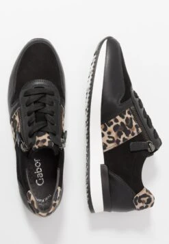 Gabor Sneakers Laag - Schwarz/Natur -Gabor Schoenen Outlet Verkoop 408ccaaf964642bd84dc99022474bb9d