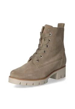 Gabor Enkellaarsjes Met Plateauzool - Khaki -Gabor Schoenen Outlet Verkoop 53a92777d89344c4bd84dd281d992501