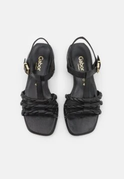 Gabor Comfort Sandalen - Schwarz/Gold -Gabor Schoenen Outlet Verkoop 7d6a6ad5f64c42629920cc996aee96fb