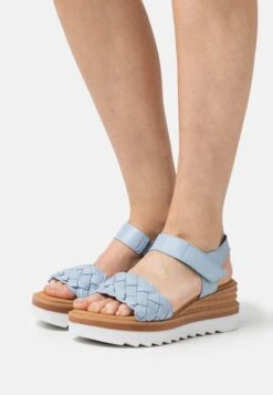 Gabor Comfort Sandalen Met Plateauzool - Sky