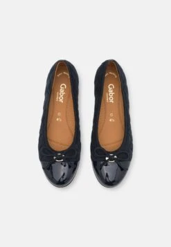 Gabor Comfort Ballerina'S - Dark Blue/Gold -Gabor Schoenen Outlet Verkoop 90bcc5f8578d4cea80547af64e9c181f