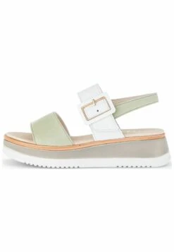 Gabor Sandalen Met Plateauzool - Salbei Weiss Lds