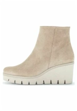 Gabor Stiefelette - Enkellaarsjes Met Sleehak - Kiesel