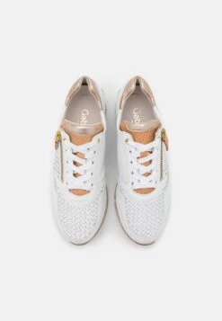 Gabor Comfort Sneakers Laag - Weiß/Champagne/Natur -Gabor Schoenen Outlet Verkoop ae7ff8c3a5c44b8895ecdb899b384c11