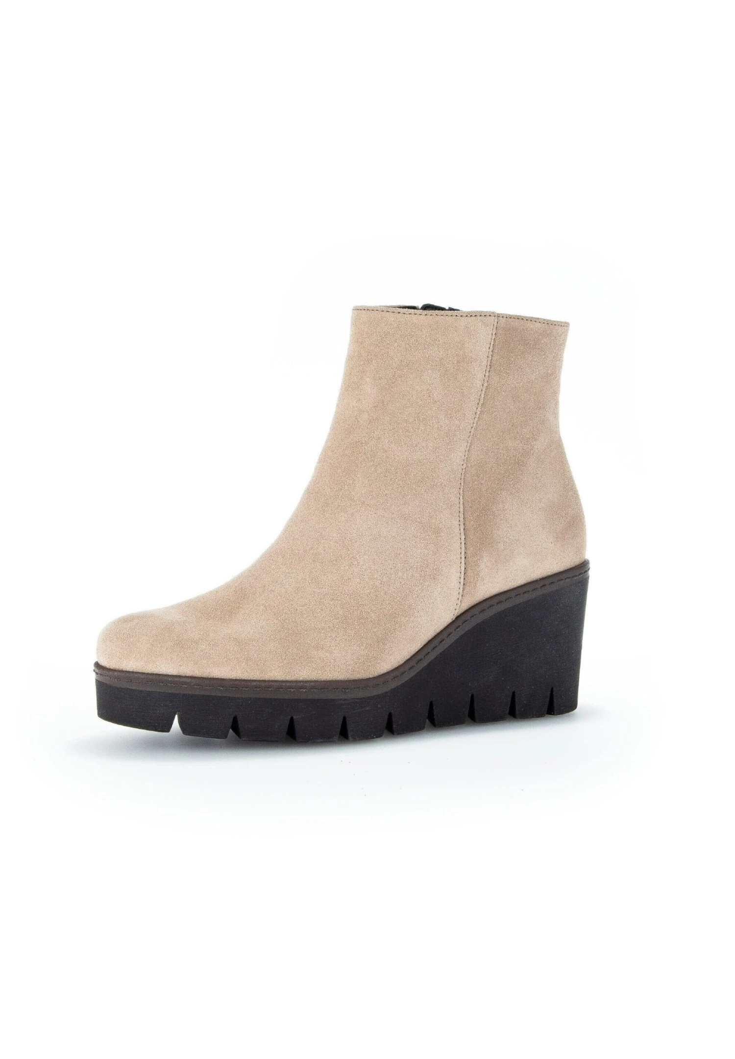 Gabor Enkellaarsjes Met Sleehak - Beige 1 Gabor Enkellaarsjes Met Sleehak - Beige