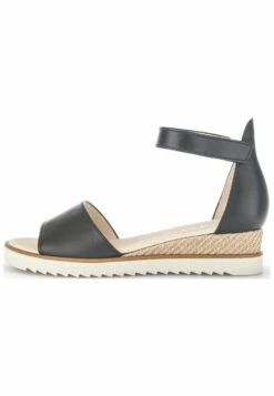 Gabor Sandalen Met Sleehak - Schwarz