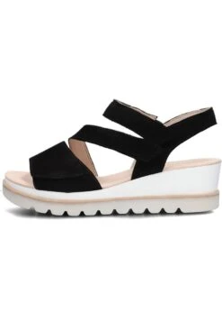 Gabor Sandalen Met Sleehak - Zwart