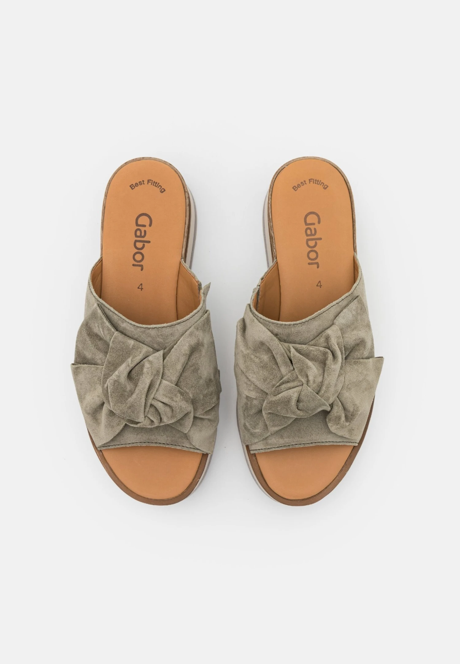 Gabor Muiltjes Met Hak - Salvia/Natur 6 Gabor Muiltjes Met Hak - Salvia/Natur - Afbeelding 6